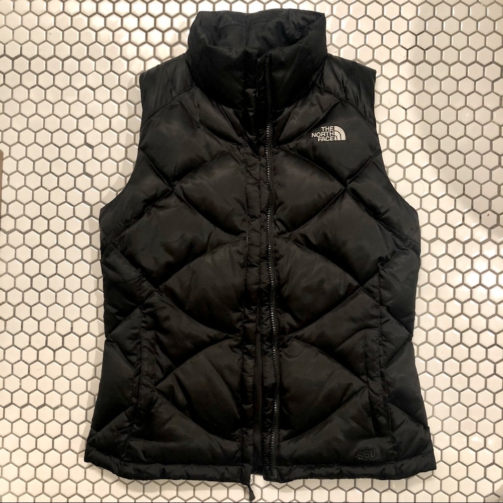 The North Face 550 down vest black sz small